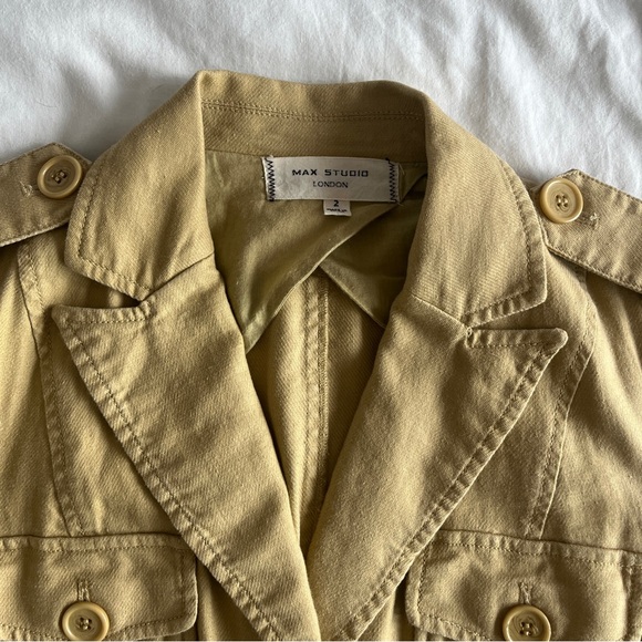 Max Studio Safari/Military Inspired Jacket/Blazer - Picture 6 of 8